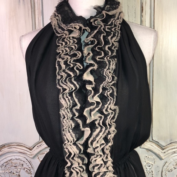 Robert Rodriguez Target/Neiman Marcus Sleeveless Raw Ruffle Front Sleeve Top S\S - Picture 4 of 14